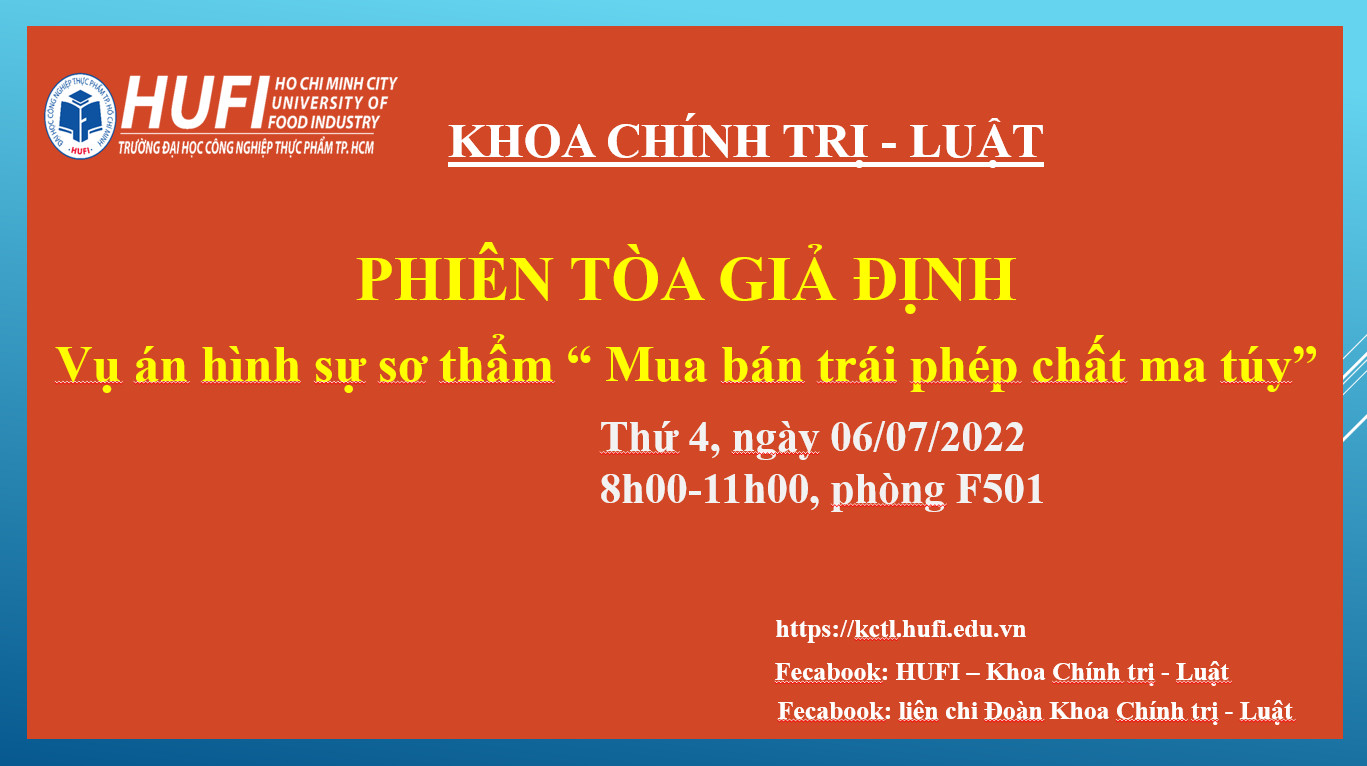 Tổ chức “ Phiên tòa giả định” năm 2022