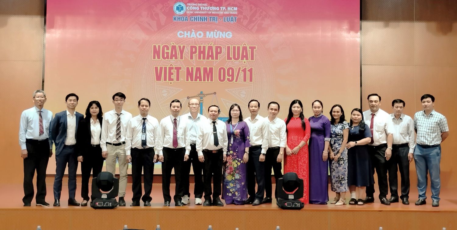 Khoa Chính trị - Luật, Trường Đại học Công Thương Thành phố Hồ Chí Minh tổ chức tọa đàm "Nghề luật và đào tạo ngành luật trong thời kỳ hội nhập và cải cách tư pháp" hưởng ứng ngày pháp luật Việt Nam năm 2023.