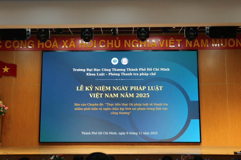 BÁO CÁO CHUYÊN ĐỀ VỀ THỰC TIỄN THANH TRA TRONG LĨNH VỰC CÔNG THƯƠNG TẠI KHOA LUẬT HUIT