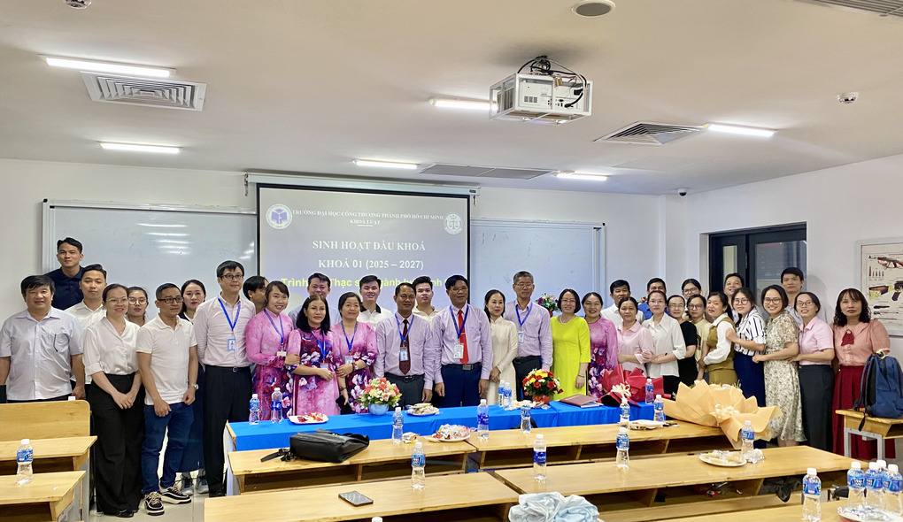SINH HOẠT ĐẦU KHÓA LỚP THẠC SĨ LUẬT KINH TẾ KHÓA 01 (2025-2027)